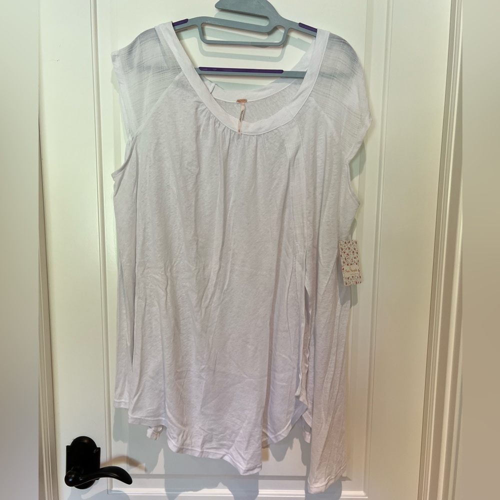 Free People long white tee